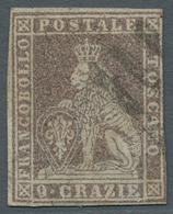 Italien - Altitalienische Staaten: Toscana: 1859, 9 Crazie Bruno Lilaceo, 9cr. Lilac-brown Fine Used - Tuscany