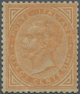 Italien: 1866, 10c. Yellow-orange, Turin Printing, Fresh Colour, Good Centering, Normally Perforated - Nuevos