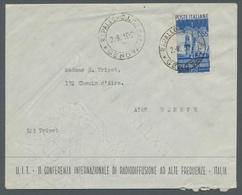 Italien: 1950, 55 Lire Radiodiffusione On Single Franking To Switzerland (Sassone No. 624, Value 750 - Mint/hinged