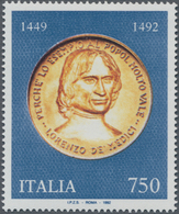 Italien: 1992, 750 L Multiple Colour With The Gold Medallion Printed Instead Of Bronze, Mint Never H - Mint/hinged