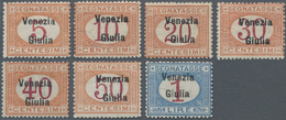 Italienische Besetzung 1918/23 - Julisch-Venetien - Portomarken: 1918, Italian Postage Dues With Opt - Venezia Giulia