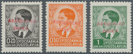 Italienische Besetzung 1941/43 - Montenegro: 1941. LOVCEN PARTISANS.0,25 Din Black, 0,50 Din Orange - Montenegro