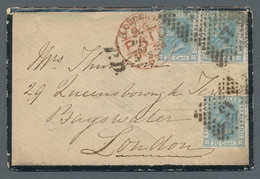 Italien - Stempel: 1867-1893, Small Lot Of Three Card/covers Abroad: Pre-UPU Mourning Letter With Co - Marcophilie