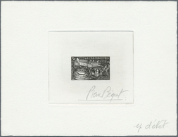 Luxemburg: 1969. Epreuve D'artiste Signée In Black For 3f Value Of The Landscape Issue Showing "Cast - Briefe U. Dokumente