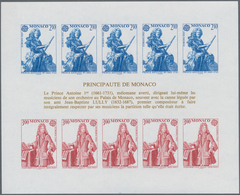 Monaco: 1985, Europa-CEPT ‚European Year Of Music‘ IMPERFORATE Miniature Sheet, Mint Never Hinged An - Unused Stamps