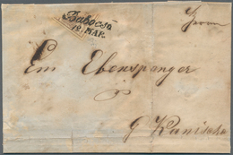 Österreich: 1850: 6 Kreuzer Braun, Maschinenpapier Type III, Von Links Oben Nach Rechts Unten Diagon - Usados