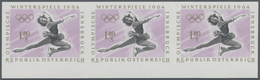 Österreich: 1963, Winterspiele Innsbruck '64, 1.80 Sch. Eiskunstlauf Im Ungezähnten Waagerechten Unt - Used Stamps