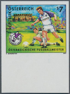 Österreich: 2001, 7 S "Österreichischer Fußballmeister" UNGEZÄHNT Mit Unterem Rand Einwandfrei Postf - Used Stamps