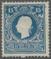 Österreich - Lombardei Und Venetien: 1859. 15 Soldi Blau, Ungebraucht, Leicht Bräunliche Zahnspitzen - Lombardy-Venetia