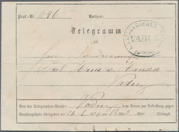 Österreich - Verwendung In Liechtenstein: 1874, Telegramm-Umschlag Der K.k.österreichischen Post (Ei - Autres & Non Classés