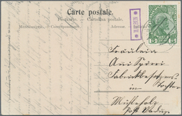 Österreich - Verwendung In Liechtenstein: 1912, Postablagestempel *MALBUN* Als Nebenstempel Auf Prac - Autres & Non Classés