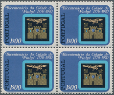 Portugal: 1972, 200 Years City Of Pinhel 1esc. (coat Of Arms) Perf. 12 X 12½ Block Of Four, Mint Nev - Lettres & Documents