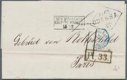 Russland: 1868/75 Two Letters Each Sent By Rail Mail, Once From Kharkov With Line 47 - 48 To Stocker - Covers & Documents