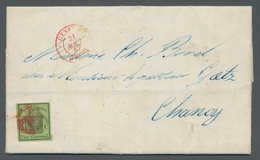 Schweiz - Genf: 1846, "5 C. Großer Adler", Farbfrischer Wert Mit Allseits Vollen/breiten Rändern Und - 1843-1852 Timbres Cantonaux Et  Fédéraux