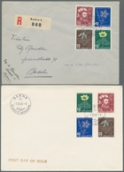 Schweiz: 1949, Pro Juventute 4 Werte Dreimal Komplett Auf 3 Verschiedenen Guterhaltenen Ersttagsbrie - Used Stamps