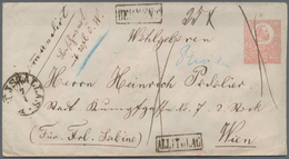Ungarn - Ganzsachen: 1871, 5 Kr. Ganzsachenumschlag Ab "ISZALAS" Nach Wien, "Rekommandiert" Mit Hand - Entiers Postaux