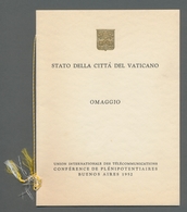 Vatikan: 1952, Special Delegation Booklet Edited For The 1952 U.I.T. World Congress In Buenos Aires, - Neufs