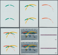 Vereinte Nationen - Wien: 1994. Progressive Proof (12 Phases), Viz Color Separations, In Vertical Pa - Nuevos