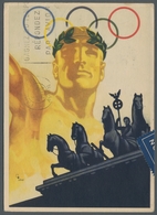 Thematik: Olympische Spiele / Olympic Games: 1936 - BERLIN: Seltene Colorkarte Bedarfsgebraucht Per - Sonstige & Ohne Zuordnung