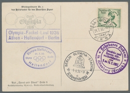 Thematik: Olympische Spiele / Olympic Games: 1936 - BERLIN: Offizielle Werbekarte Nr. 1 Mit Sonderst - Other & Unclassified