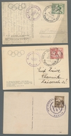 Thematik: Olympische Spiele / Olympic Games: 1936 - BERLIN: Vier Belege Mit Besserem SST REICHSSPORT - Sonstige & Ohne Zuordnung