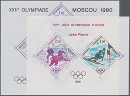 Thematik: Olympische Spiele / Olympic Games: 1980, MONACO: Summer Olympics Moscow And Winter Olympic - Other & Unclassified