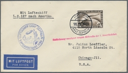 Zeppelinpost Deutschland: 1929, 1.Amerikafahrt, Brief Mit 4 RM, Seltene Bordpost-Aufgabe 16.5. (Mi. - Luft- Und Zeppelinpost