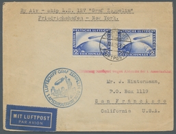 Zeppelinpost Deutschland: 1929, Erste Südamerika-Fahrt, 2x 2RM Zeppelin Auf Brief Von Friedrichshafe - Luft- Und Zeppelinpost