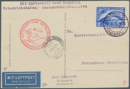 Zeppelinpost Deutschland: 1930 - SAF, Mit 2 RM SAF Frankierte Foto-Bordpostkarte Mit Bestätigungsste - Airmail & Zeppelin