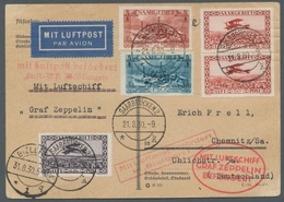 Zeppelinpost Deutschland: 1930 - Landungsfahrt Nach Bielefeld/Postabgabe, Zuleitung Saar Auf Portori - Airmail & Zeppelin