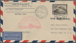 Zeppelinpost Deutschland: 1931 - Polarfahrt, Mit 4 RM Polarfahrt Portorichtig Frankierter Flugbrief - Poste Aérienne & Zeppelin