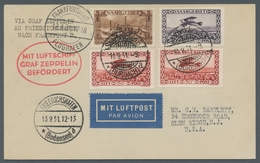 Zeppelinpost Deutschland: 1931, Fahrt Nach Öhringen - Frankfurt, Zuleitung SAARGEBIET, Via F'hafen 1 - Luft- Und Zeppelinpost