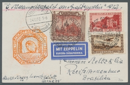 Zeppelinpost Deutschland: 1932 - 9. SAF, Zuleitung Saar Mit Hochwertiger Frankatur (u.a. Mi. 97 Und - Airmail & Zeppelin