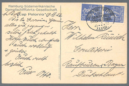 Deutsche Schiffspost Im Ausland - Seepost: 1923, DSP LINIE HAMBURG-SÜDAMERIKA XLVIII 20.2., Klar Auf - Autres & Non Classés