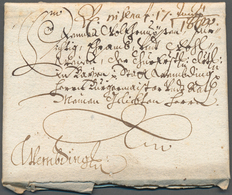 Bayern - Vorphilatelie: 1680, Interessanter Schnörkelbrief Mit 2 Seiten Inhalt Von STRAUBING Nach We - Préphilatélie