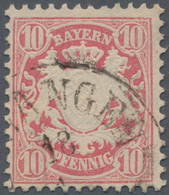 Bayern - Marken Und Briefe: 1876, 10 Pfg Rotkarmin Wappen - 3 Stück In Tadelloser Erhaltung, Je Foto - Sonstige & Ohne Zuordnung