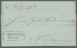 Bremen - Marken Und Briefe: 1842; Vollständiger Schiffspostbrief Nach Norderney Der Mit Dem Dampfer - Bremen