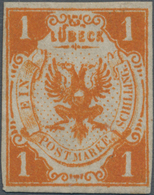 Lübeck - Marken Und Briefe: 1 Sch. Orange Ungebraucht Mit Originalgummi! Äußerst Farbfrisches LUXUSS - Lubeck