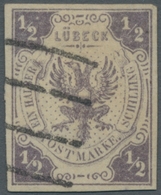 Lübeck - Marken Und Briefe: 1862, 1/2 Schilling Lila, Allseits Breitrandig Und In Besonders Frischer - Lubeck