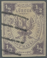 Lübeck - Marken Und Briefe: 1862, 1/2 Schilling Lila, Allseits Breitrandig Und In Besonders Frischer - Luebeck