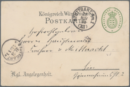 Württemberg - Besonderheiten: 1893 Dienstpostkarte Des Königlichen Hofjagdamtes Mit "Einladung Zur T - Other & Unclassified
