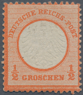 Deutsches Reich - Brustschild: 1872, Kleiner Schild ½ Gr Rötlichorange, Ungebraucht Mit Nicht Origin - Other & Unclassified