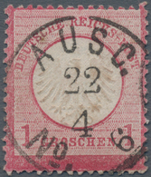 Deutsches Reich - Brustschild: 1872, Kleiner Schild 1 Gr. Kamin Mit Seltenem Zentrischem Ausgabe-K1 - Autres & Non Classés