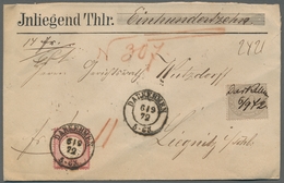 Deutsches Reich - Brustschild: 1872; 10 Groschen Innendienstmarke Zusammen Mit 1 Groschen Großer Sch - Sonstige & Ohne Zuordnung