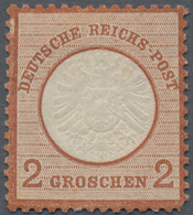 Deutsches Reich - Brustschild: 1872, Großer Schild 2 Groschen PROBEDRUCK In ROTBRAUN Statt Blau, Fot - Other & Unclassified