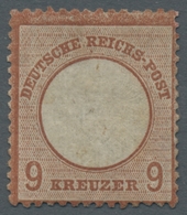 Deutsches Reich - Brustschild: 1872, 9 Kreuzer Großer Brustschild Mittelrotbraun Ungebraucht Mit Neu - Other & Unclassified