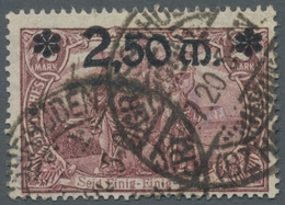 Deutsches Reich - Inflation: 1920, Freimarke 2,50 M Auf 2 Mark Braunlila Entwertet "Grosbrhüden (Bz. - Unused Stamps