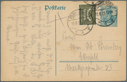Deutsches Reich - Inflation: 1921, 10 Pfg. Ziffer - Seltene Farbe Schwarzoliv - Als Ergänzung Auf 30 - Ungebraucht