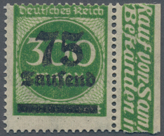 Deutsches Reich - Inflation: 1923, Freimarke Ziffern Im Kreis 75 Tsd Auf 300 M Mit DOPPELBILDDRUCK D - Neufs