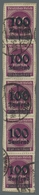 Deutsches Reich - Inflation: 1923, 100 Tsd. Auf 100 Mark In Der Guten Farbe Im Senkrechten Fünferstr - Unused Stamps